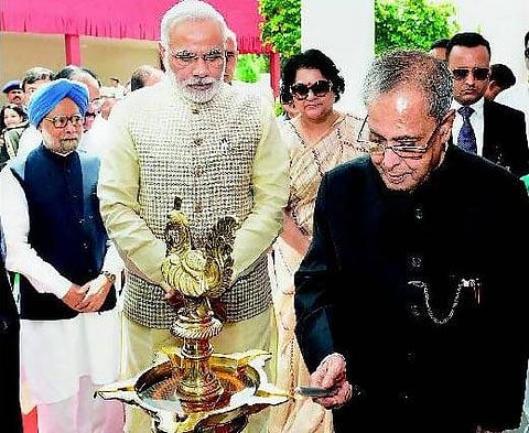 2 ஆண்டுகளை நிறைவு செய்தார் பிரணாப்: குடியரசுத் தலைவர் மாளிகையில் அருங்காட்சியகம் திறப்பு