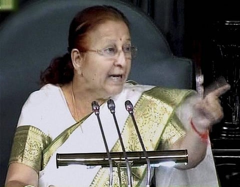 எதிர்க்கட்சித் தலைவர் பதவி குறித்து 4 நாட்களில் முடிவு: சுமித்ரா மகாஜன்