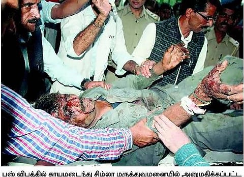 இமாச்சலப் பிரதேசத்தில் பஸ் கவிழ்ந்து 21 பேர் பலி: வளைவில் திரும்பியபோது 400 மீட்டர் பள்ளத்தில் விழுந்தது