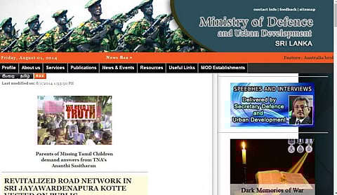 இலங்கை அரசு வலைதளத்தில் தமிழக முதல்வர் ஜெயலலிதாவை அவமதித்த கட்டுரை நீக்கம்