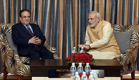 பிரசண்டாவுடன் மோடி சந்திப்பு