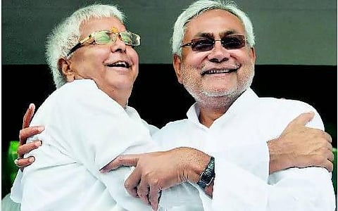 20 ஆண்டுகளுக்குப் பிறகு லாலு - நிதிஷ் ஒரே மேடையில் பிரச்சாரம்