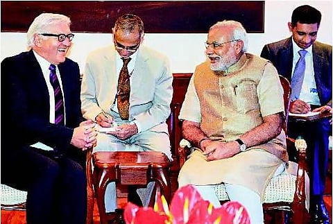 நதிகளை தூய்மைப்படுத்தும் பணியில் ஒத்துழைப்பு: ஜெர்மனி வெளியுறவு அமைச்சர் - பிரதமர் மோடி இடையேயான பேச்சின்போது உடன்பாடு