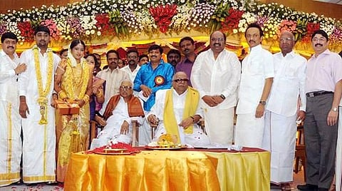 வடமொழி பெயரான கருணாநிதியை மாற்றிக்கொள்ளாதது ஏன்?- திமுக தலைவர் பேச்சு