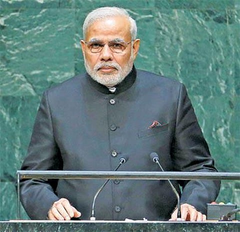 எந்த ஒரு தனி நாடும் உலகத்துக்கு கட்டளையிட முடியாது: ஐ.நா. பொதுச்சபை கூட்டத்தில் மோடி உரை