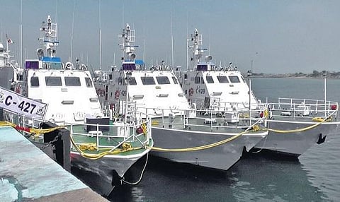 காரைக்கால் கடலோரக் காவல் படைக்கு 3 அதிநவீன ரோந்துக் கப்பல்கள்