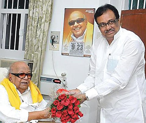 கருணாநிதியுடன் இளங்கோவன் சந்திப்பு