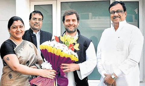 திமுகவில் யாரும் எனக்கு எதிரி இல்லை: காங்கிரஸில் சேர்ந்த நடிகை குஷ்பு சிறப்புப் பேட்டி