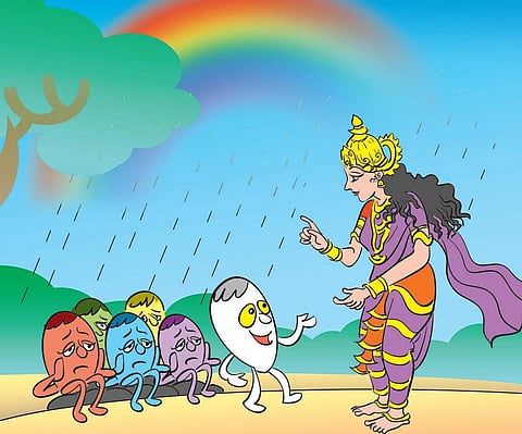 குழந்தைகள் சொன்ன கதைகள் - பரிசாக மாறிய வானவில்