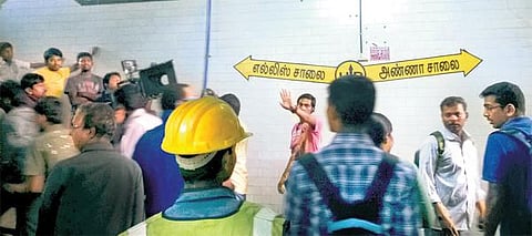 அண்ணாசாலையில் அனுமதியின்றி படப்பிடிப்பு நடத்திய குழு அகற்றம்: போலீஸ் இணை கமிஷனர் அதிரடி நடவடிக்கை