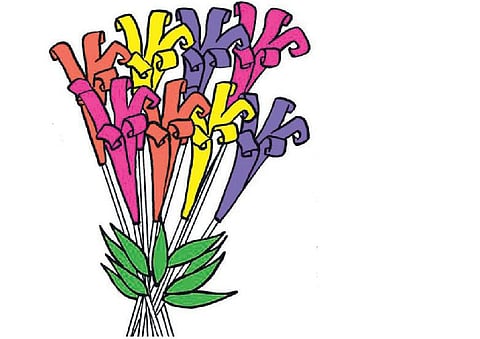 அழகான அல்லி மலர்ச்செண்டு