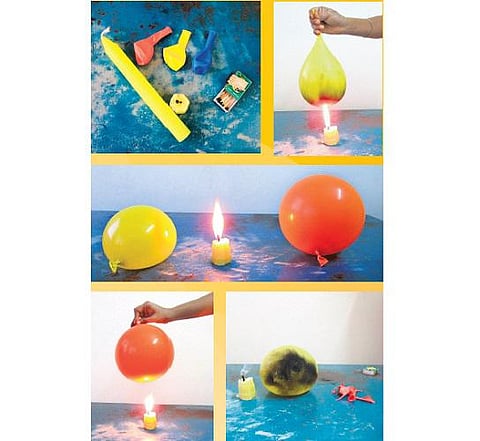 தீயில் வெடிக்காத புதுமைப் பலூன்!