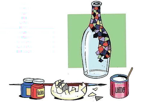 நீங்களே செய்யலாம் - முட்டை ஓட்டில் அலங்காரம்