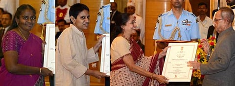 நாரி சக்தி புரஸ்கார் விருது பெற்று தமிழகத்துக்கு பெருமை சேர்த்த மூன்று சாதனைப் பெண்கள்!