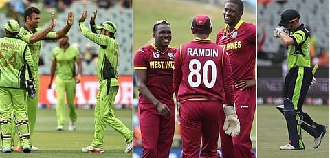 உலகக் கோப்பை காலிறுதியில் பாகிஸ்தான், மே.இ.தீவுகள்; வெளியேறியது அயர்லாந்து