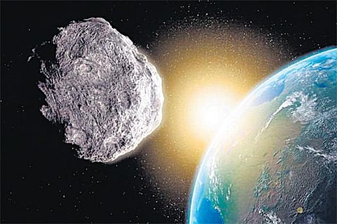 37 ஆயிரம் கி.மீ. வேகத்தில் பூமியைக் கடக்கும் ராட்சத விண்கல்: மோதினால் பெரிய நாடே அழியும்