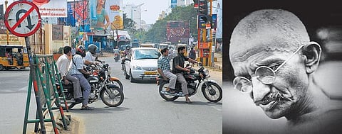 காந்தியை ஏமாற்றிவரும் இந்தியா