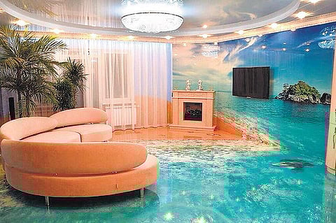 குளியலறையில் கடல்...