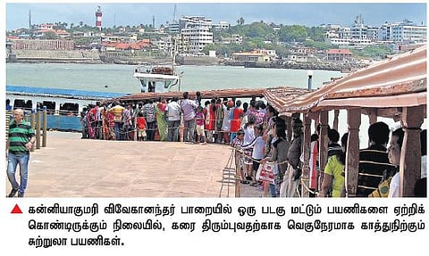 அடுத்த சீஸனுக்குள் ரூ. 20 கோடி மதிப்பில் விவேகானந்தர் பாறையில் கூடுதல் படகுதளம்