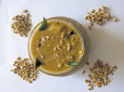 முளை கட்டிய கொள்ளு சாம்பார்