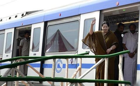 சென்னை மெட்ரோ ரயில் கட்டணத்துக்கு காரணமே கருணாநிதிதான்: ஜெயலலிதா விளக்கம்