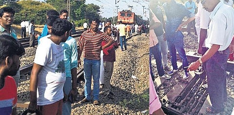 திருப்பூர் அருகே ஊத்துக்குளியில் ஒரே தண்டவாளத்தில் 2 ரயில்கள்: பெரும் விபத்து தவிர்ப்பு - அதிகாரி உட்பட 2 பேர் தற்காலிக பணிநீக்கம்