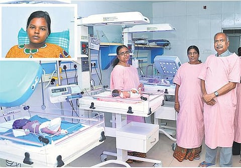 சவீதா மருத்துவக் கல்லூரியில் ஒரே பிரசவத்தில் 3 பெண் குழந்தைகள்