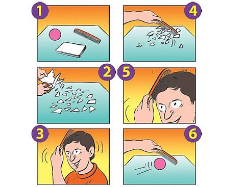 மேஜிக்...மேஜிக்...-காந்தமாக மாறும் சீப்பு