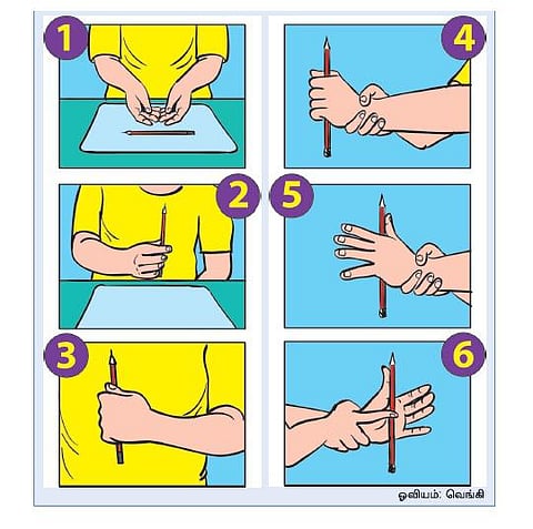 மேஜிக்... மேஜிக்...- அந்தரத்தில் நிற்கும் பென்சில்