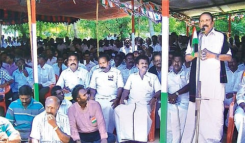 என்எல்சி தொழிலாளர்களின் போராட்டத்தில் வைகோ பங்கேற்பு