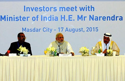 இந்தியாவில் 1 ட்ரில்லியன் டாலர்கள் முதலீடு சாத்தியமே: அமீரக முதலீட்டாளர்களிடம் மோடி உறுதி