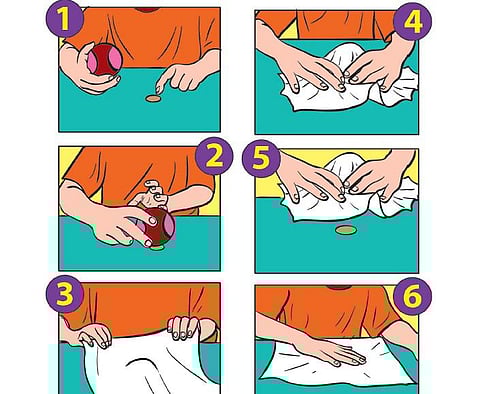 மேஜிக்... மேஜிக்...- பந்தை மறைய வைப்போமா?