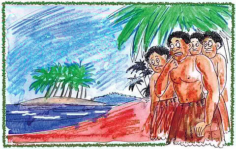 நிகோபாரிய கிராமியக் கதை: தீவைத் திருடிய பறவை