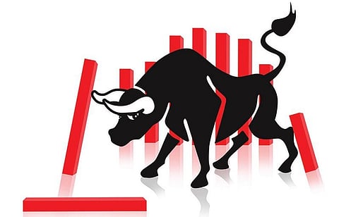 சென்செக்ஸ் 587 புள்ளிகள் சரிவு: ரூ.2 லட்சம் கோடி நஷ்டம்