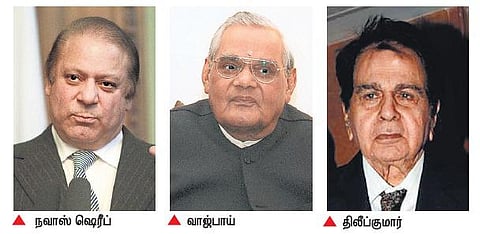 கார்கில் போர் ஏற்பட்டபோது அமைதி ஏற்படுத்த பாலிவுட் நடிகர் திலீப் குமாருடன் நவாஸை பேச வைத்தார் வாஜ்பாய்: பாக். முன்னாள் அமைச்சர் புத்தகத்தில் தகவல்