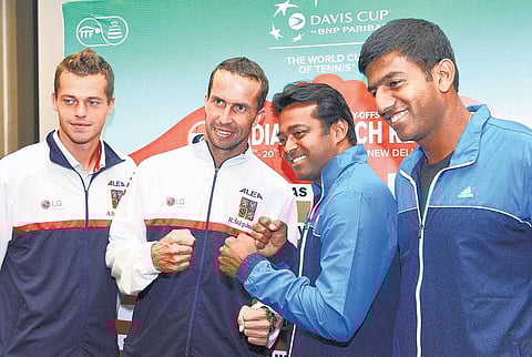 இந்தியா-செக்.குடியரசு இடையிலான டேவிஸ் கோப்பை டென்னிஸ் இன்று தொடக்கம்: முதல் ஆட்டத்தில் பாம்ப்ரி-லூகாஸ் மோதல்