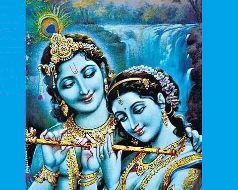 கண்ணனைக் கண்டு கண் திறந்த ராதை