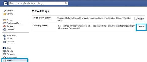 ஃபேஸ்புக் டிப்ஸ்: தானாக ஓடும் வீடியோவை தடுக்கும் வழி