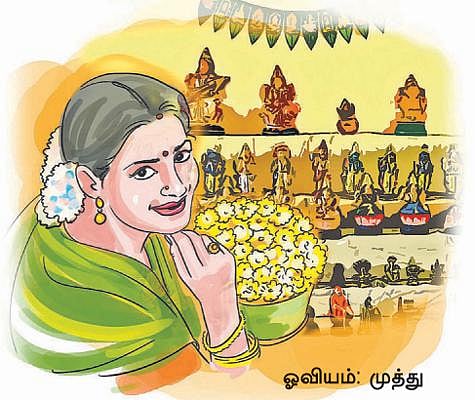 என் பாதையில்: கொலு வீற்றிருந்த பூந்தொட்டி!