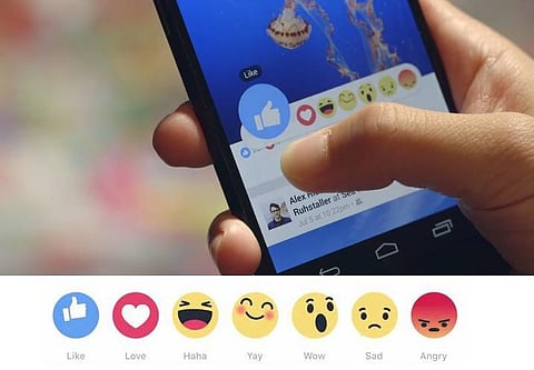ஃபேஸ்புக் லைக்கில் 6 வகை உணர்வுகளைப் பகிர புதிய வசதி