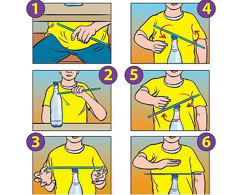 மேஜிக்... மேஜிக்...- தானாகச் சுற்றும் உறிஞ்சு குழாய்!