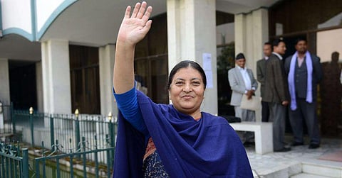 நேபாளத்தின் முதல் பெண் அதிபர் வித்யா தேவி பண்டாரி