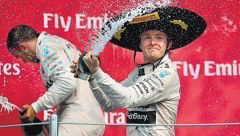 பார்முலா நம்பர் ஒன் கார் பந்தயம்: மெக்ஸிகோ கிராண்ட்பிரியில் ரோஸ்பெர்க் வெற்றி