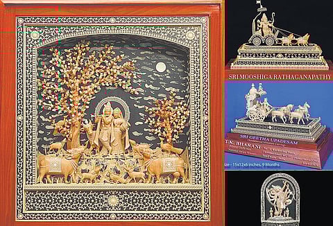 தெய்வ தரிசனம் தரும் மினியேச்சர் கார்விங்