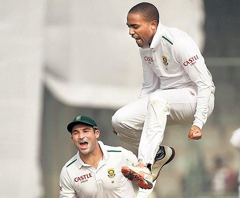 தென் ஆப்பிரிக்காவுக்கு எதிரான கடைசி டெஸ்ட்: பியட் சுழலில் திணறல்; இந்தியா 231/7- அஜிங்க்ய ரஹானே அரைசதம் அடித்தார்