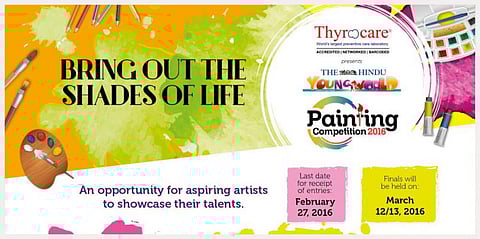 ‘தி இந்து - யங் வேர்ல்டு’ சார்பில் பள்ளி மாணவர்களுக்கு ஓவியப் போட்டி