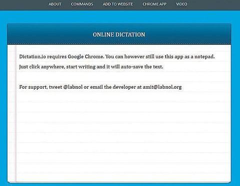 தளம் புதிது: நீங்களும் டிக்டேட் செய்யலாம்