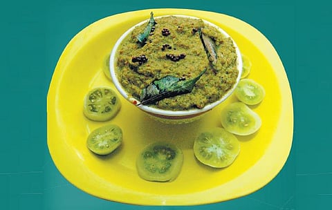 பச்சை தக்காளி சட்னி