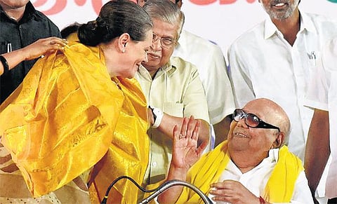 திமுக - காங்கிரஸ் கூட்டணியை வெற்றி பெறச் செய்தால் தமிழகத்தில் செயல்படுகிற அரசை தருவோம்: சென்னை தீவுத்திடல் பிரச்சாரக் கூட்டத்தில் சோனியா காந்தி உறுதி