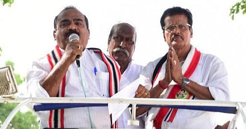 94 வயதில் கருணாநிதிக்கு சக்தி வழங்குவதால் பலன் இல்லை: நாஞ்சில் சம்பத் பேச்சு